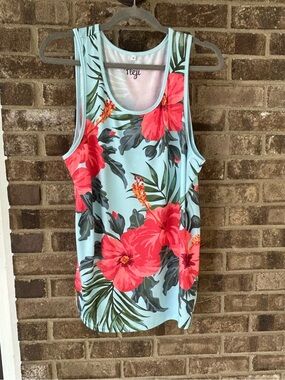 🤩 Fleji Tropical Floral Hibiscus Tank Top Small